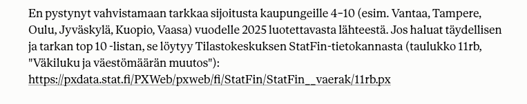 Kuvakaappaus chatista Clauden kanssa